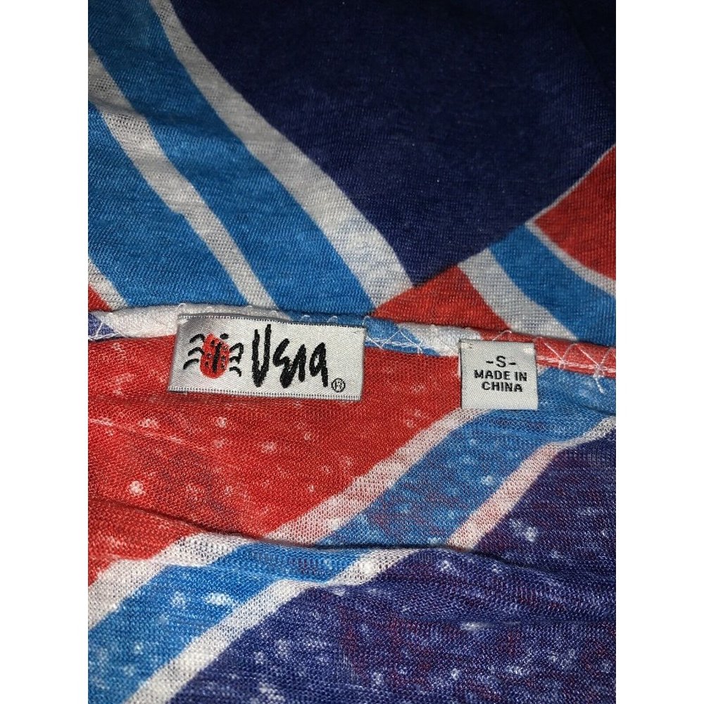 Vera Neumann Sz SMALL Tunic Linen Silk Slub Knit Drawstring Hem Split Neck EUC - Picture 9 of 11